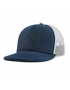 Patagonia Duckbill Trucker Hat Lost And Found: Tidepool Blue Offbody Front