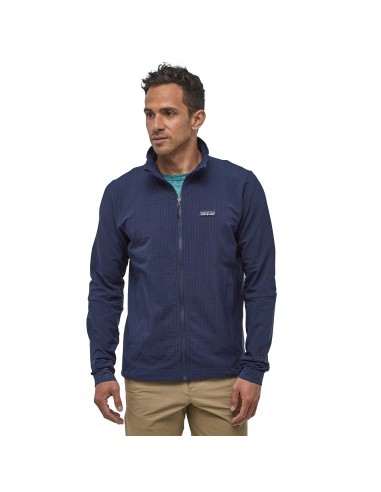 Patagonia Mens R1 TechFace Jacket Classic Navy Onbody Front