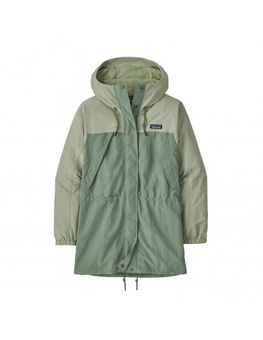 Patagonia Womens Skyforest Parka Sedge Green Offbody Front