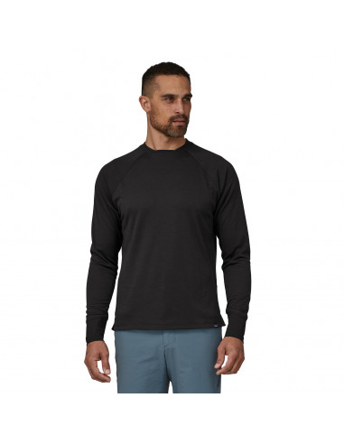 Patagonia Mens Long-Sleeved Dirt Craft Jersey Black Onbody Front