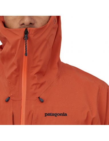 Patagonia Mens Dual Aspect Jacket Metric Orange Onbody Detail 2