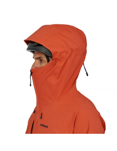 Patagonia Mens Dual Aspect Jacket Metric Orange Onbody Detail 3