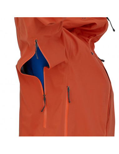 Patagonia Mens Dual Aspect Jacket Metric Orange Onbody Detail 4