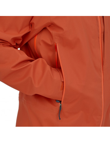 Patagonia Mens Dual Aspect Jacket Metric Orange Onbody Detail 6