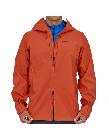 Patagonia Mens Dual Aspect Jacket Metric Orange Onbody Front 2