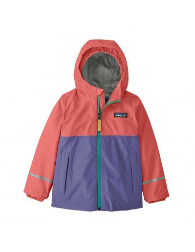 Patagonia Baby Torentshell 3L Jacket Coral Front