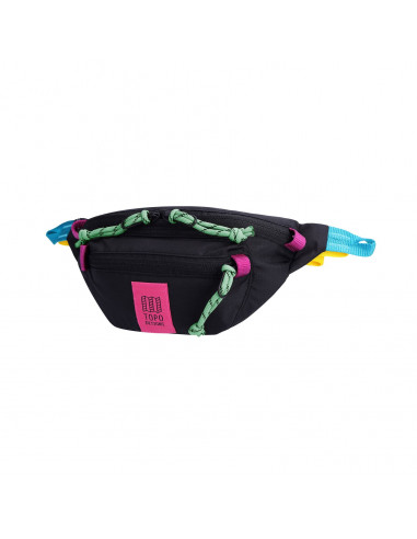 Topo Designs Mountain Waist Pack Black / Pink Front 2