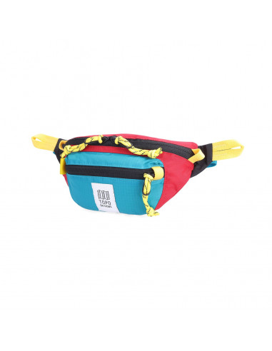 Topo Designs Mountain Waist Pack Red / Turquoise Front 2