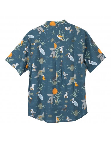 KAVU Mens The Jam Shirt Angling Birds ​Offbody Back