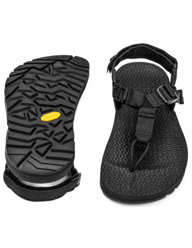 Bedrock Sandals Cairn 3D Adventure Sandals Black Offbody Front & Back