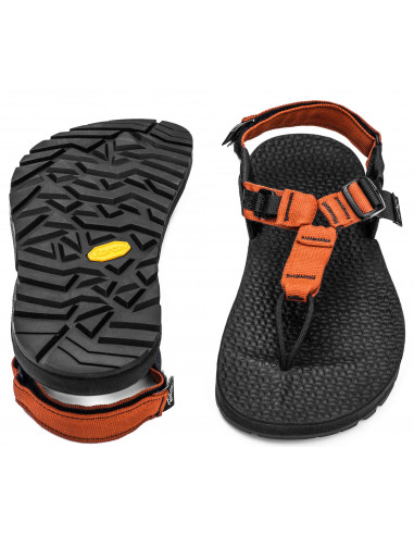 Bedrock Sandals Sandály Cairn 3D Adventure Copper Měděná Zepředu a Zezadu