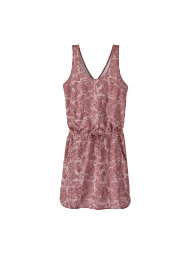 Patagonia Womens Fleetwith Dress Lands and Waters: Evening Mauve Offbody Front