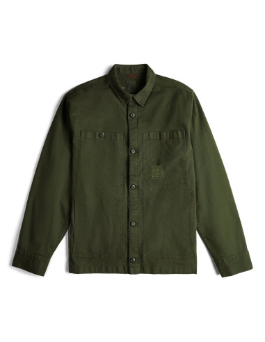 Topo Designs Mens Dirt Jacket Olive Offbody Front