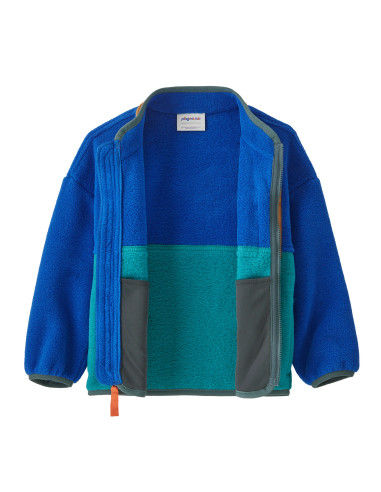 Patagonia Baby Synchilla® Fleece Jacket Passage Blue Front Open