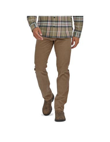 Patagonia Mens Organic Cotton Corduroy Jeans - Regular Mojave Khaki Onbody Front