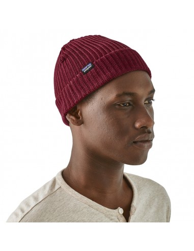 Patagonia Fishermans Rolled Beanie Oxide Red Onbody Side