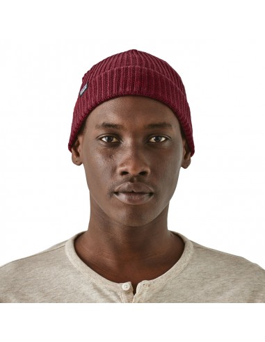 Patagonia Fishermans Rolled Beanie Oxide Red Onbody Front