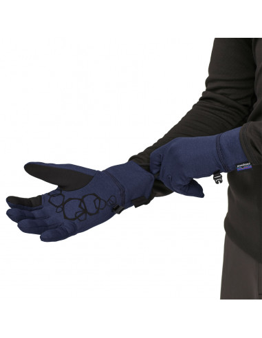 Patagonia R1® Daily Gloves Classic Navy - Light Classic Navy X-Dye Onbody