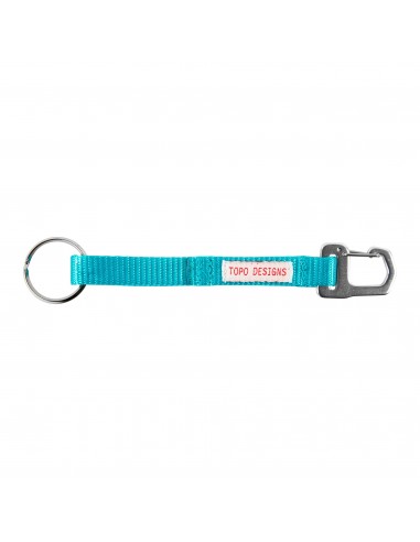 Topo Designs Key Clip Turquoise Front