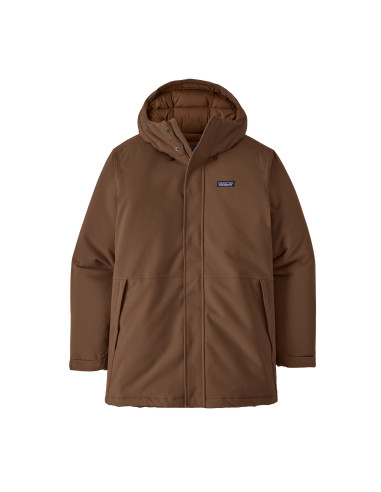 Patagonia Mens Lone Mountain Parka Meadow Brown Green Offbody Front