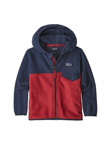 Patagonia Baby Micro D Snap-T Fleece Jacket Fire New Navy Front