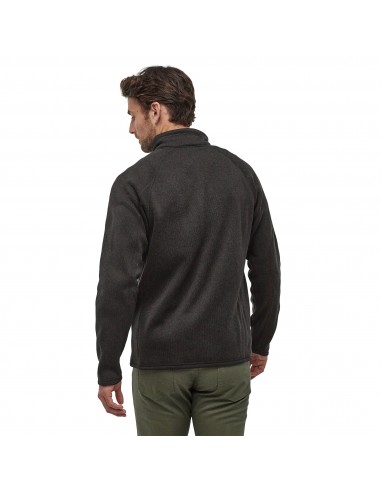 Patagonia Pánsky Fleecový Sveter So Zipsom Better Sweater 100% Recyklovaný Čierna Onbody Zozadu