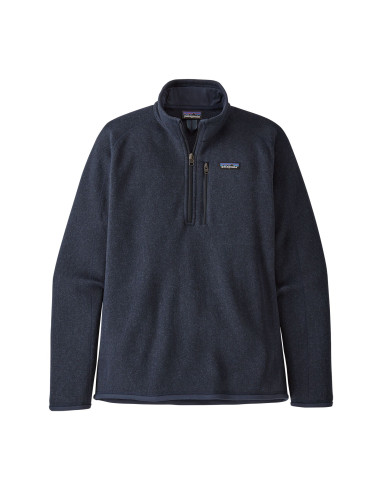 Patagonia Mens Better Sweater 1/4-Zip Fleece New Navy Offbody Front