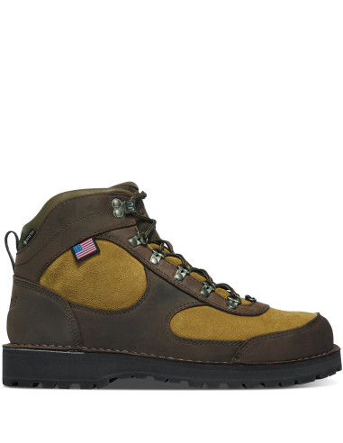 Danner Hiking Boots Cascade Crest 5" Turkish Coffee/Moss Green GTX Side