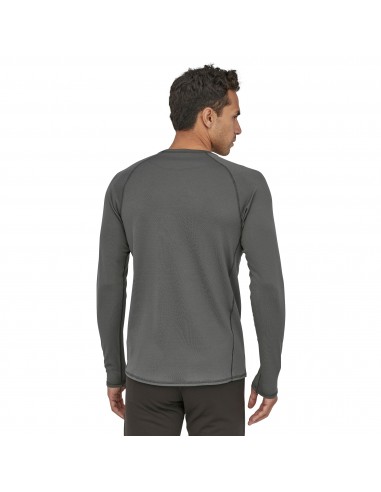 Patagonia Mens Capilene Midweight Crew 100% Recycled Forge Grey Onbody Back