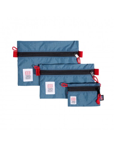 Topo Designs Accessory Bags Medium Blue White Ripstop Product Family Front