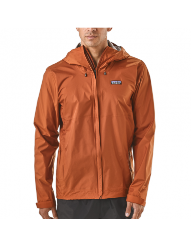 Patagonia Mens Torrentshell Jacket Copper Ore Onbody Front