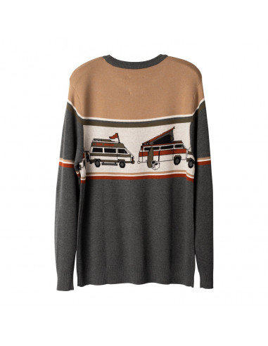KAVU Mens Highline Sweater Dream Van Offbody Back