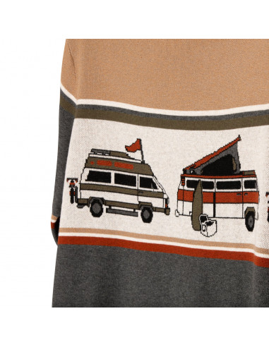 KAVU Mens Highline Sweater Dream Van Offbody Detail