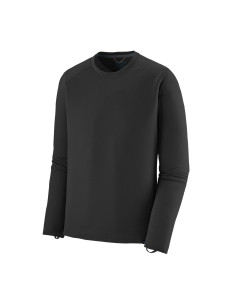 Patagonia Mens Capilene Thermal Weight Crew Black Offbody Front