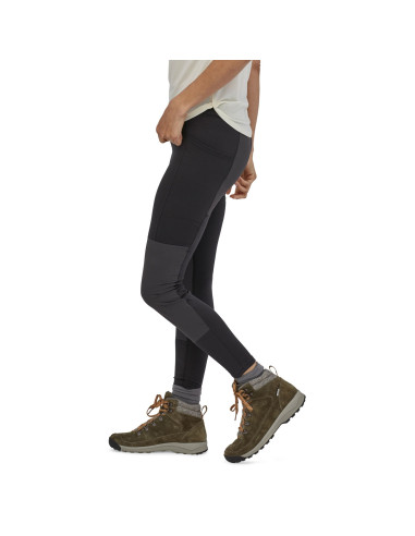 Patagonia Womens Pack Out Hike Tights Black Onbody Side