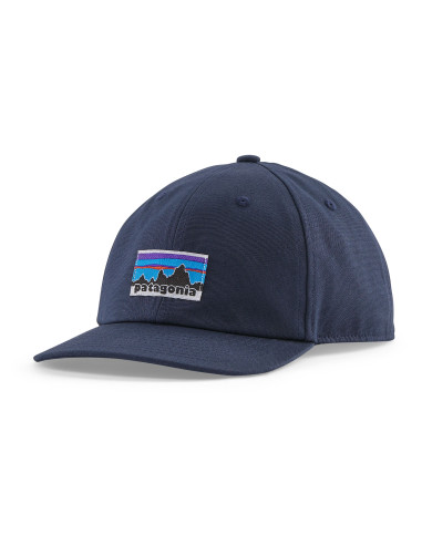 Patagonia Kids' Funhoggers Hat OG Legacy label: New Navy Front