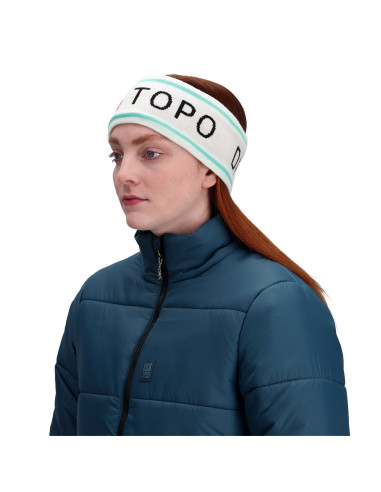 Topo Designs Mountain Headband Natural Onbody 2