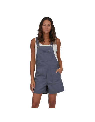Patagonia Womens Stand Up Overalls Smolder Blue Onbody Front