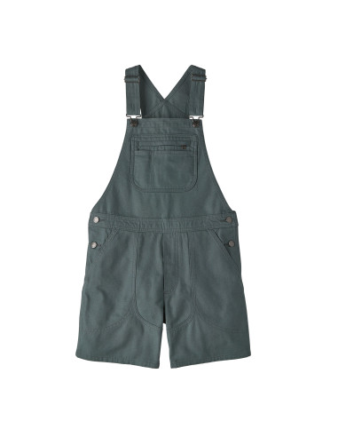Patagonia Womens Stand Up Overalls Smolder Nouveau Green Offbody Front