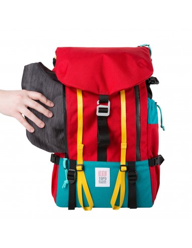 Topo Designs Mountain Pack Red Front Detail