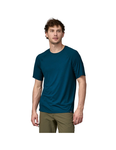 Patagonia Mens Capilene Cool Trail Shirt Lagom Blue Onbody Front