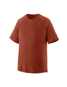 Patagonia Mens Capilene Cool Trail Shirt Mangrove Red Offbody Front