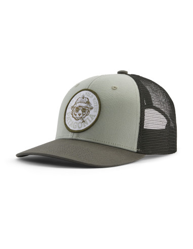 Patagonia Take a Stand Trucker Hat Wild Grizz: Sleet Green Offbody Front