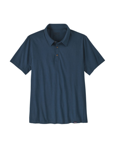 Patagonia Mens Essential Polo Tidepool Blue Offbody Front