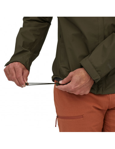 Patagonia Men's Torrentshell 3L Jacket Basin Green Detail Cord