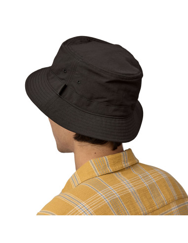 Patagonia Wavefarer Bucket Hat Black Onbody Back