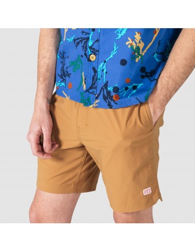 Topo Designs Mens Global Shorts Khaki Onbody Front