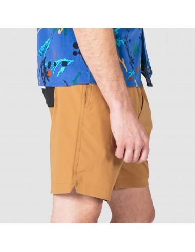 Topo Designs Mens Global Shorts Khaki Onbody Side