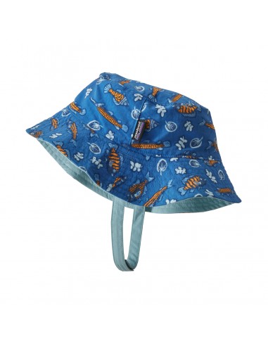 Patagonia Baby Sun Bucket Hat Fishies in the Swamp Bayou Blue 1