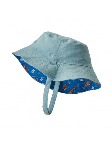 Patagonia Baby Sun Bucket Hat Fishies in the Swamp Bayou Blue 2